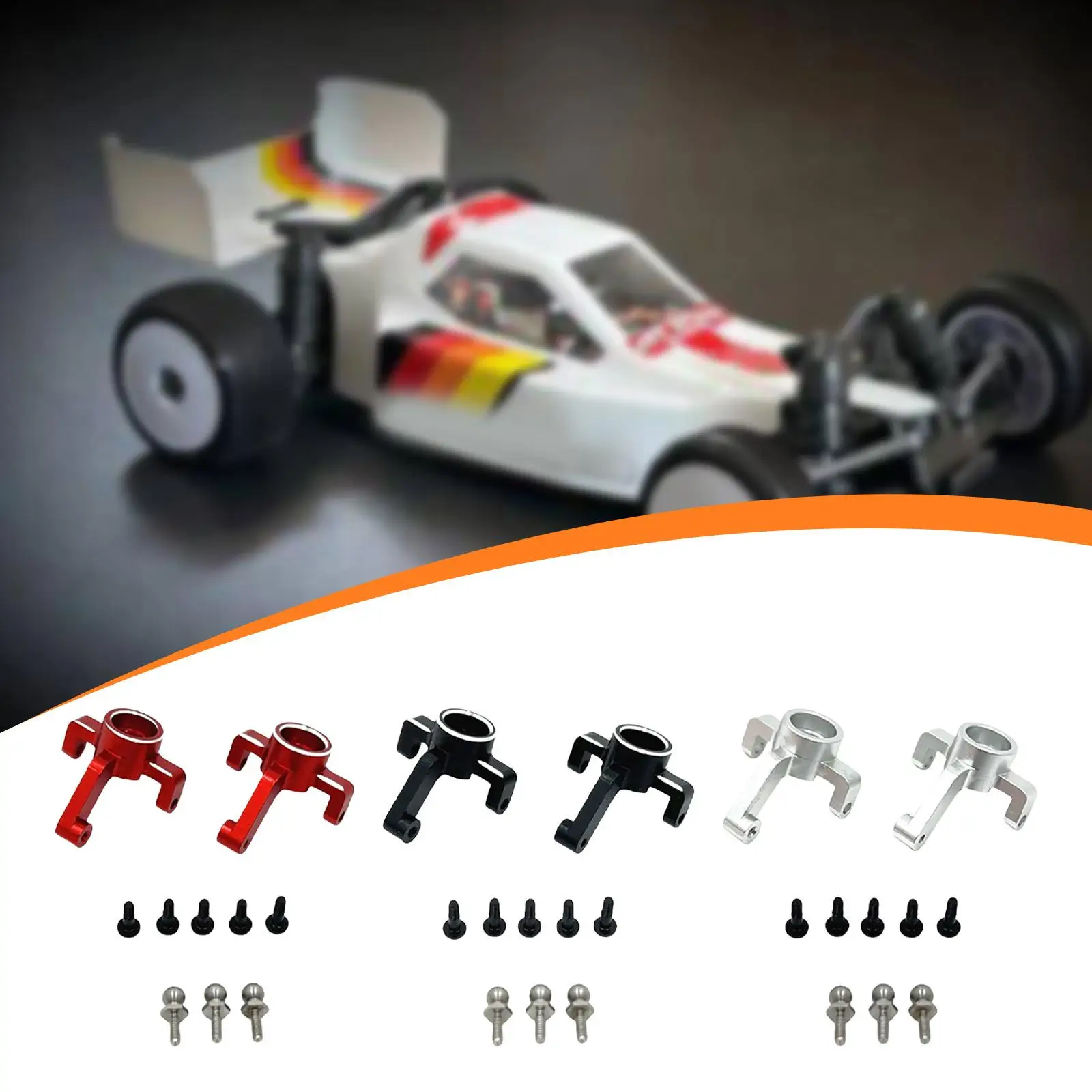 2 Stück 1/24 RC Front Achsschenkel Ersatzteile für Wltoys 244016 Auto