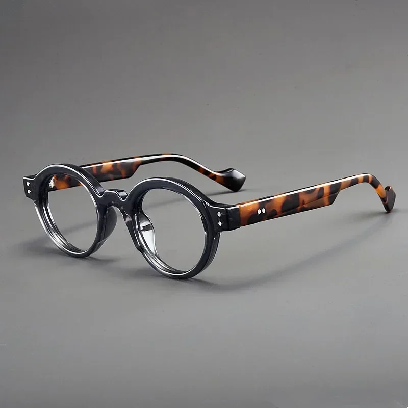 Lunettes de presbytie rétro pour hommes et femmes, en résine, degré de presbytie, verre, petit cadre rond, visage Hawksbill, tortue, lunettes de lecture