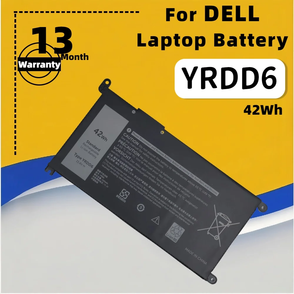 

FRLESUI YRDD6 Battery for Dell Inspiron 5480 5481 5485 5491 5591 5593 3583 3310 2-in-1 3493 3582 3593 3793 5584 5493 5585