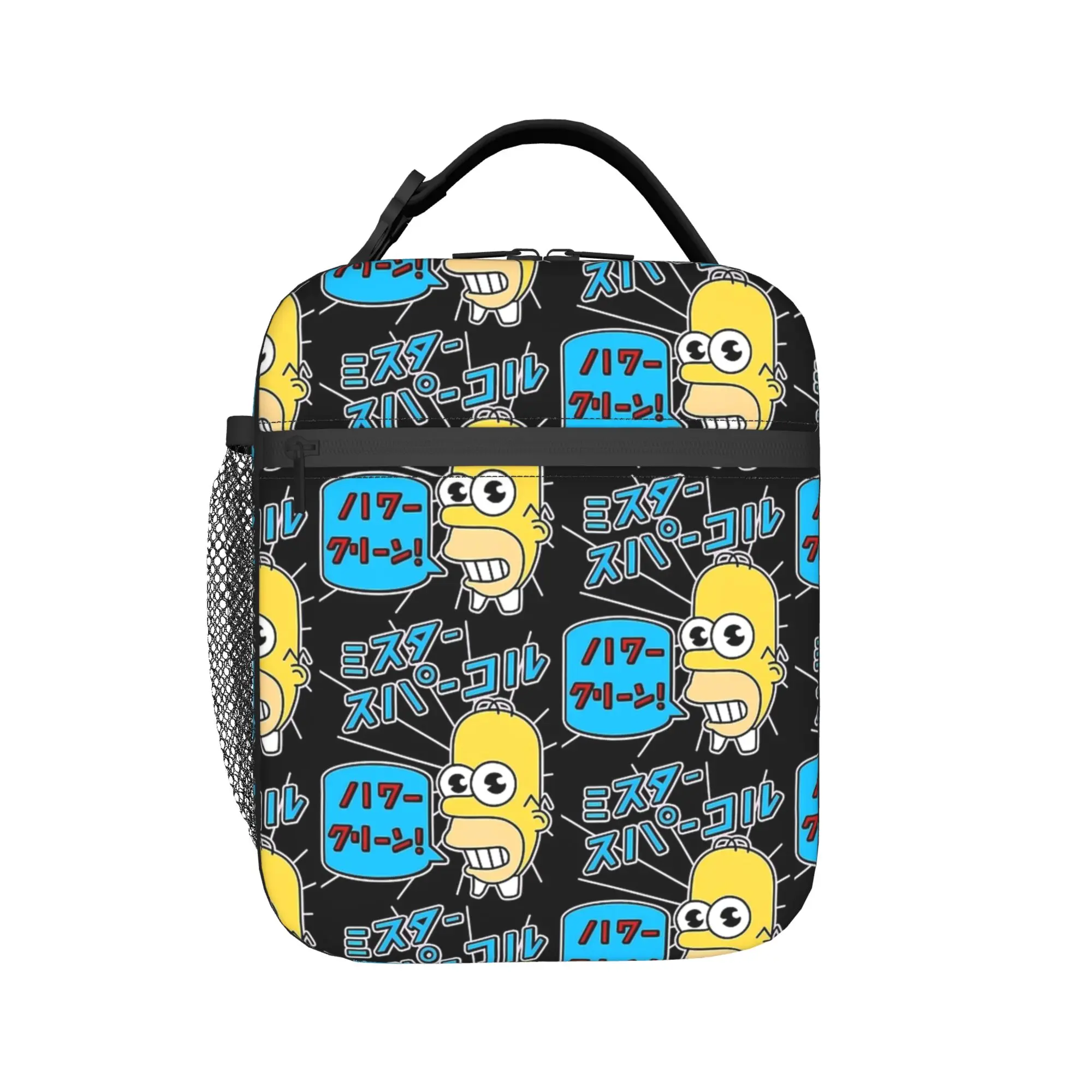 S-Simpsons Mr Sparkles Lunch Bag Aesthetic Lunch Box For Women Outdoor Picnic Portable Cooler Bag Design Thermal Tote Handbags