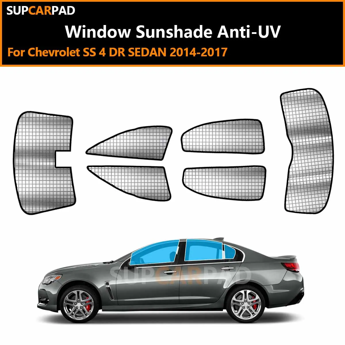 

Солнцезащитные шторки для окон автомобиля Chevrolet SS 4 DR SEDAN 2014-2017, на заказ, с защитой от УФ-излучения, аксессуары