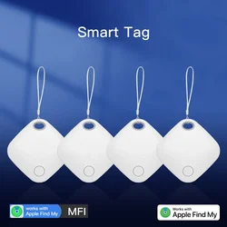 Smart Air Tag para Apple Find My Mini, rastreador GPS, seguimiento inverso, teléfono perdido, mascota, Sistema IOS, Etiqueta inteligente MFI