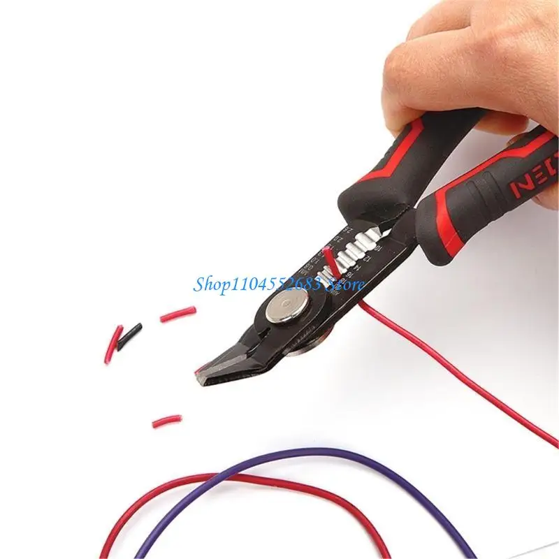 

Y6GD Efficient 6.5Inch Wire Stripping Cutter Pliers Tool for Electrical Installations