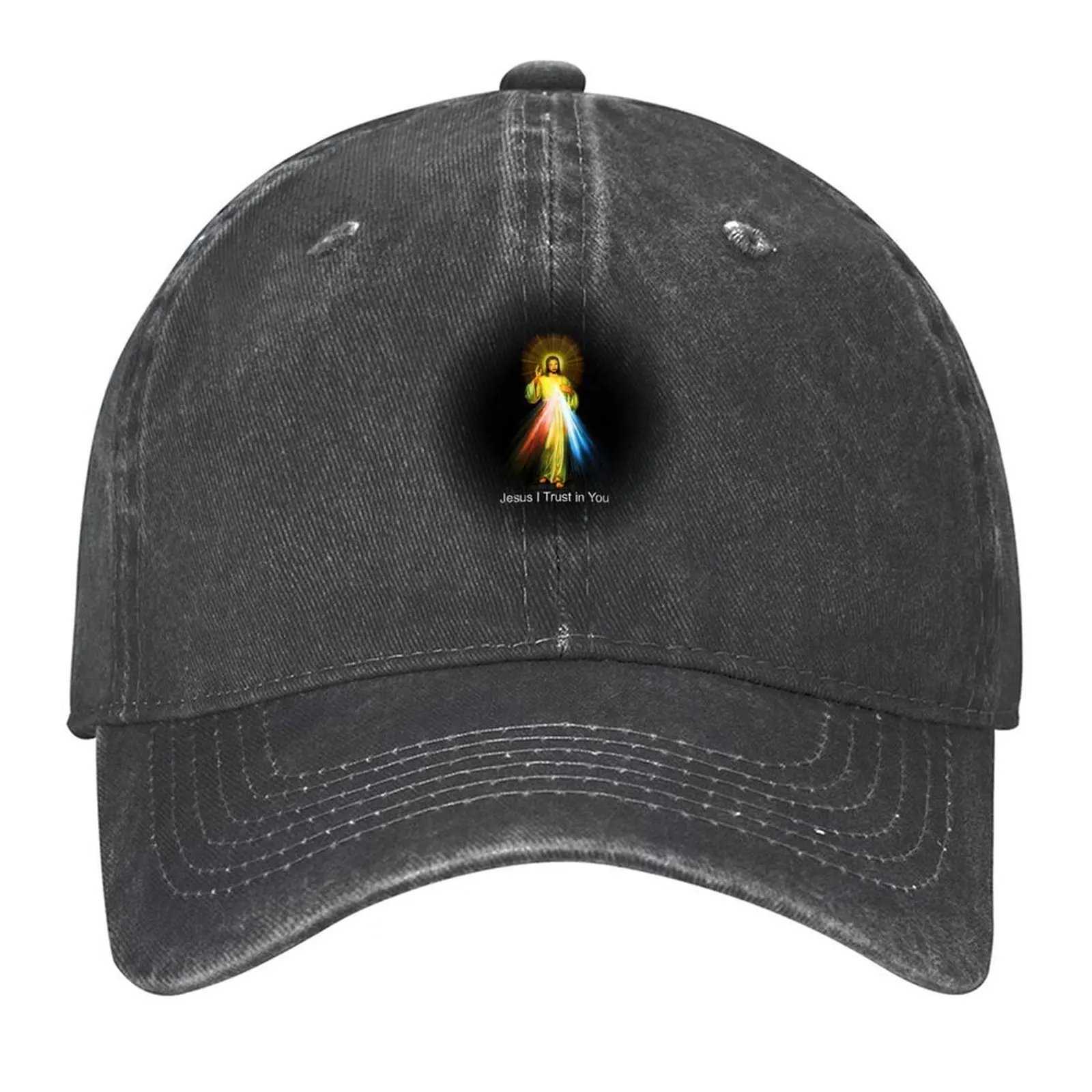 

Jesus Divine Mercy I Trust in You Sacred Heart Catholic Baseball Cap hats on offer luxury woman cap Golf Men's Hats Women's