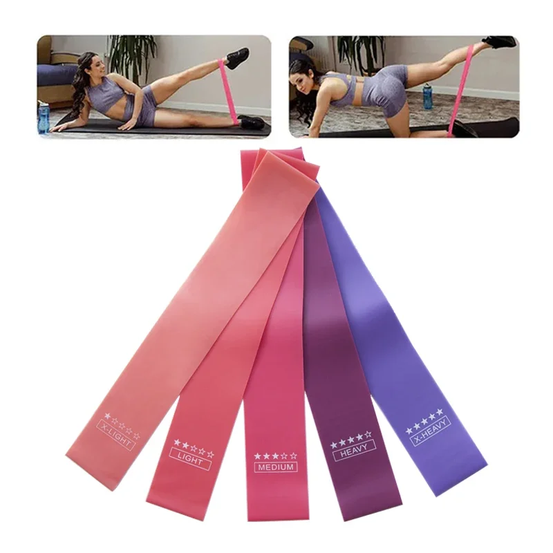 Resistance Bands,Yoga Elastic Band,Squat Fitness TPE Tensile Band,5 Set of Stretch Bands for Booty Legs,Pilates Elastic Circle