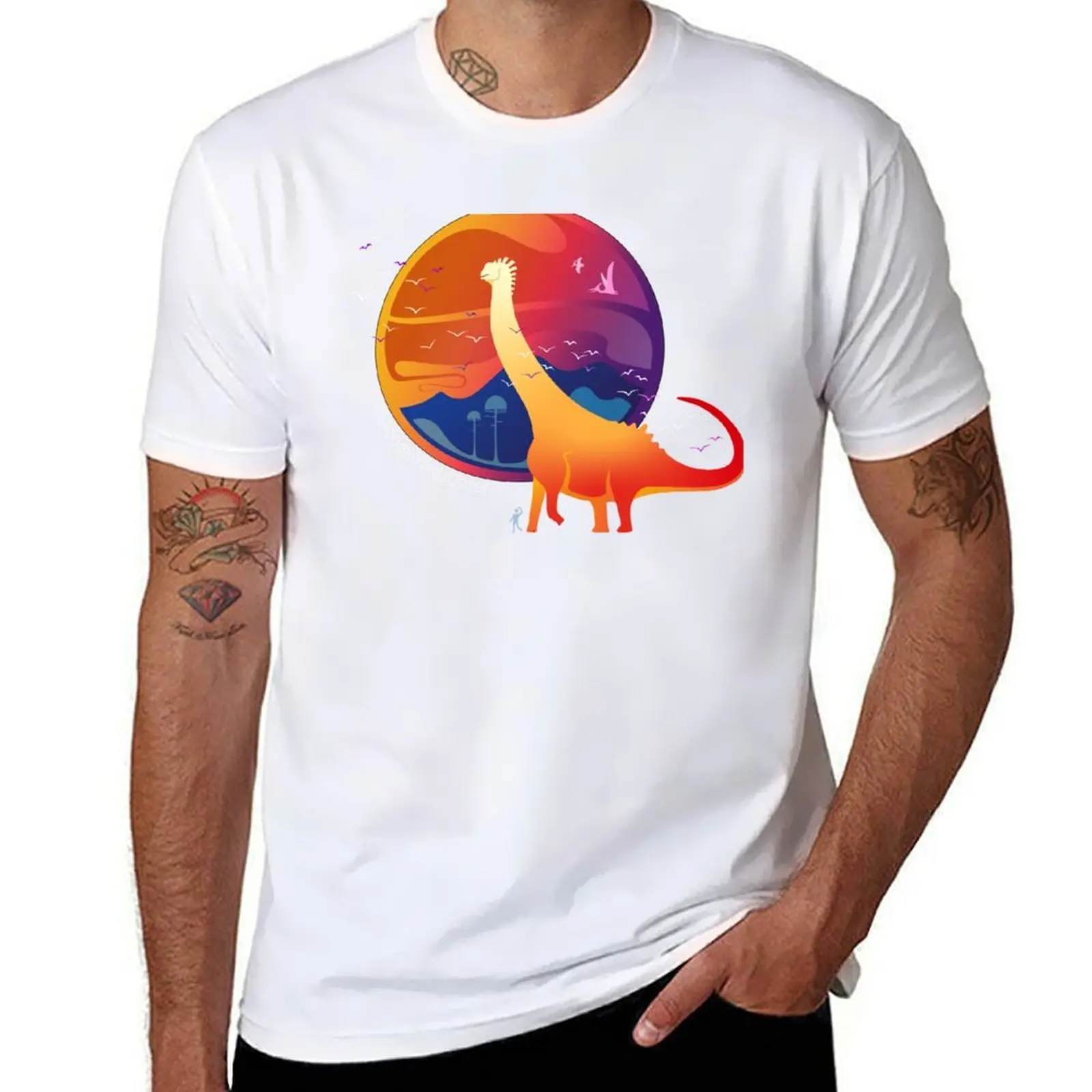 

Sauropod Soirée in Brights T-Shirt Cool Dry Performance T-Shirt
