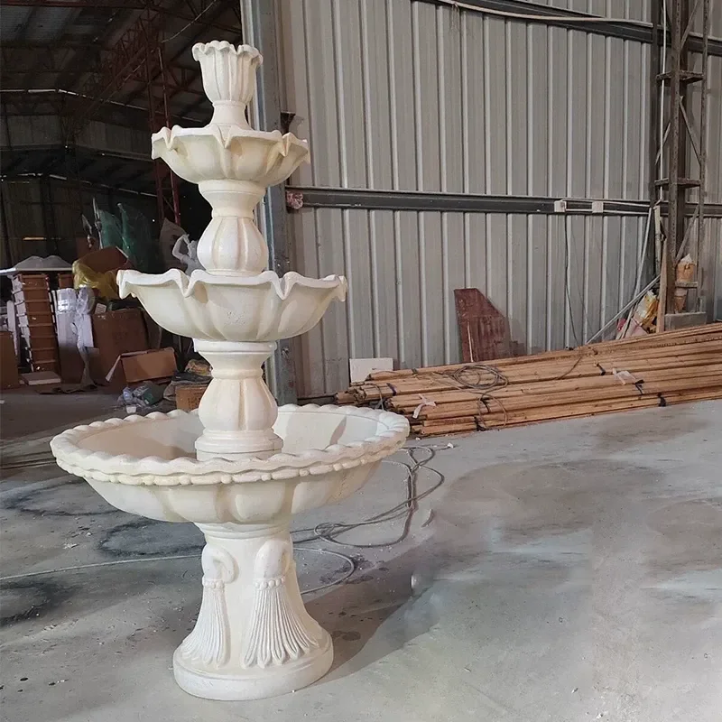 European Angel Flowing Water Fountain Art Garden Villa Studio Sculpture Craft Wedding Creative Ornament