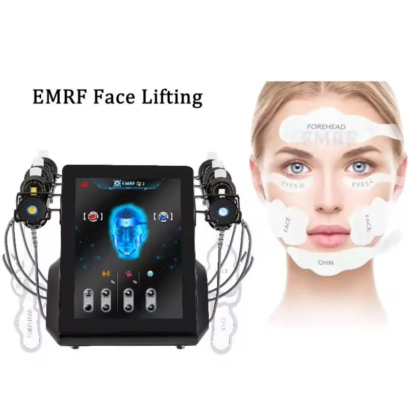 Facial Electromagnetic RF Machine Dual System Anti-Aging Device EMRF Facial Contour Reshaper Facial Lifting Wrinkle Remover