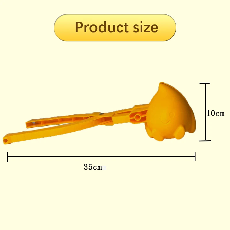 Clip de bola de nieve para hombre de fuego, fabricante de bolas de arcilla para nieve, molde creativo de bolas de nieve, pala de nieve para niños, deportes al aire libre, juguete de nieve, 1 ud.
