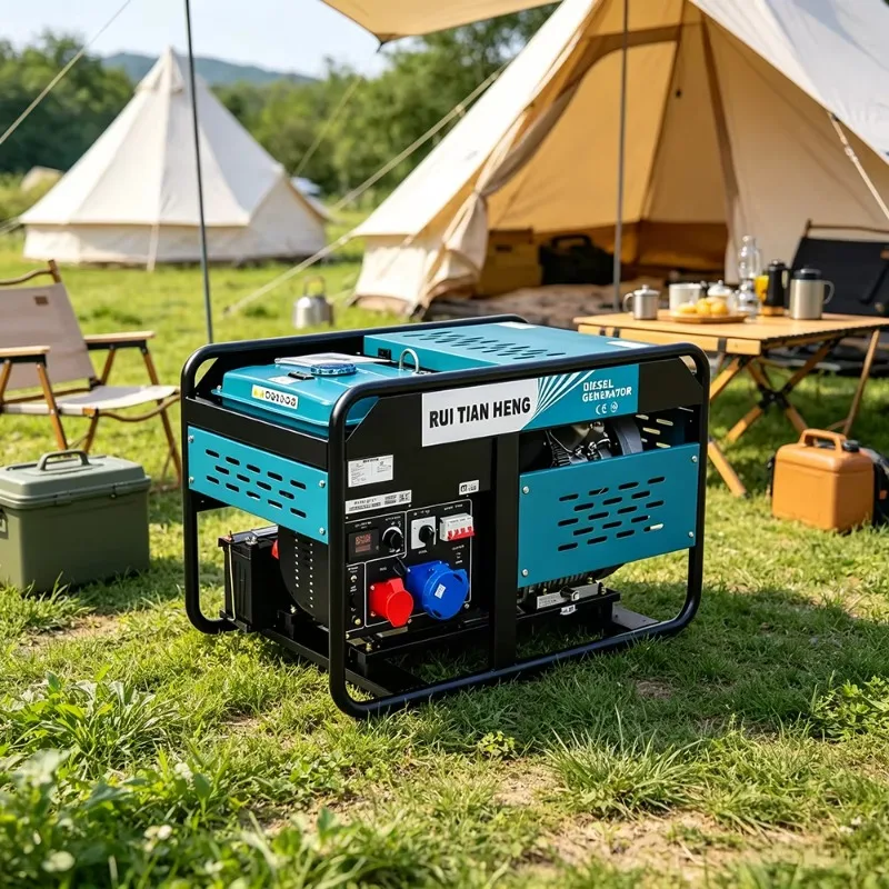 RTH 15KW/18.75KVA Open Rack Diesel Generator Portable Low Fuel Consumption High Power Green Energy Quality Assurance