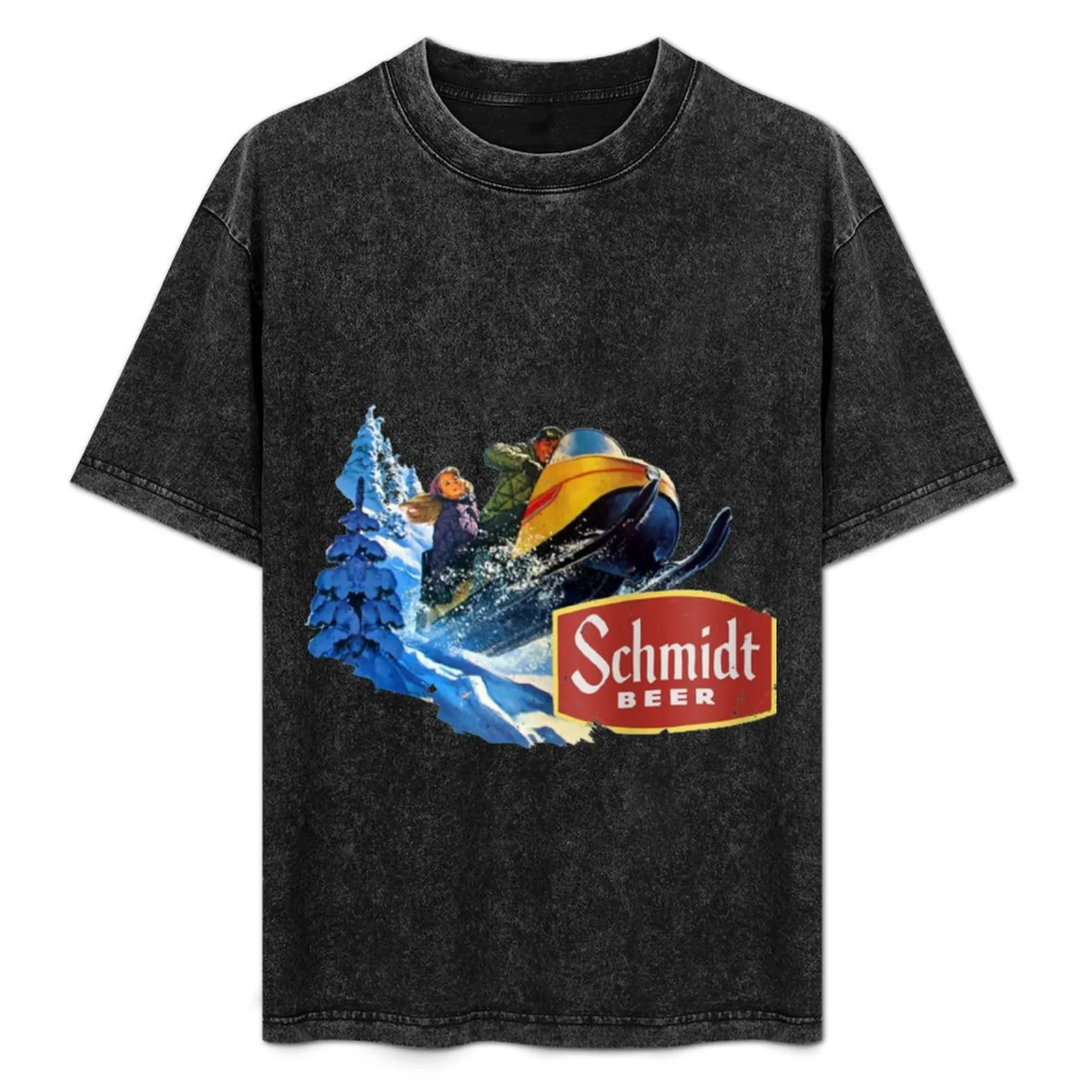 Schmidt Beer Snowmobile Shirt T-Shirt anime stuff cute tops shirts graphic tee baggy shirts Short sleeve tee men