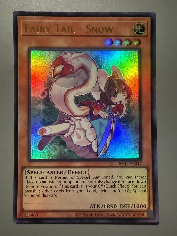 

Yugioh KONAMI Duel Monsters ES01-AE012 Fairy Tail - Snow Ultra Rare Asian English Collection Mint Card