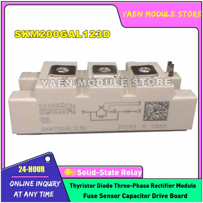 

SKM200GAR123D SKM200GAL123D SKM200GAR12E4 SKM300GAR123D SKM400GAR123D NEW ORIGINAL IGBT MODULE IN STOCK