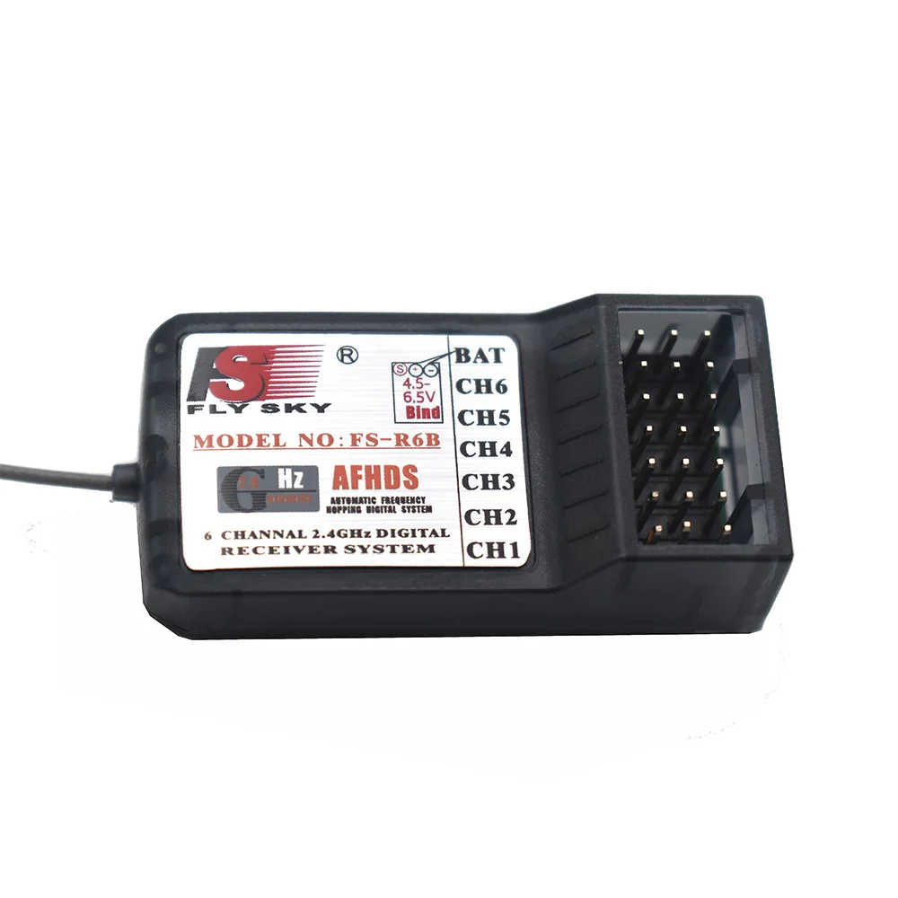 FlySky FS-R6B 2.4Ghz Dual antenna 6CH Receiver for FS-CT6B FS-T6 FS-i6 FS-i6X FS-i10 RC Transmisor