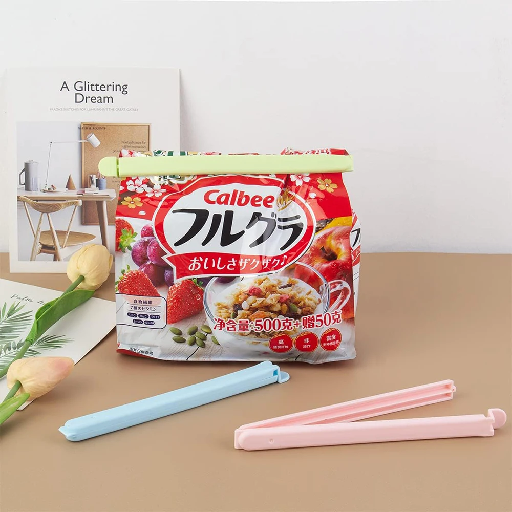 10 Stück Lebensmittelbeutel-Dichtungsklammern, Plastiktüten, bunte Dichtungsklammern für Küche, Snacks, Kaffee, Kartoffelchips, Lebensmittelaufbewahrungstasche – Detail 6