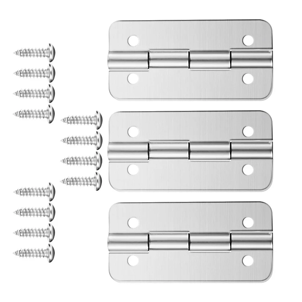 Stainless Steel Cooler Hinges 3 Pack for Igloo Ice Chests Fits For 25 Quart up to 165 Quart Rectangular Hinged Coolers