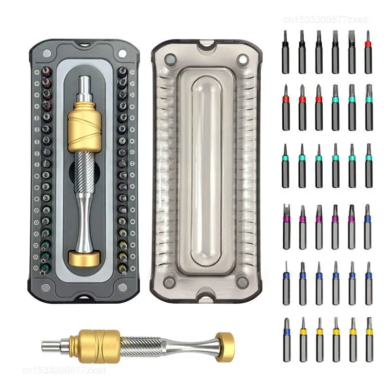 Youpin 37 in 1 Precision Screwdriver Set Flywheel Design Handle S2 Alloy Phillips Torx Magnetic Drill Phone Watch Repair Tools