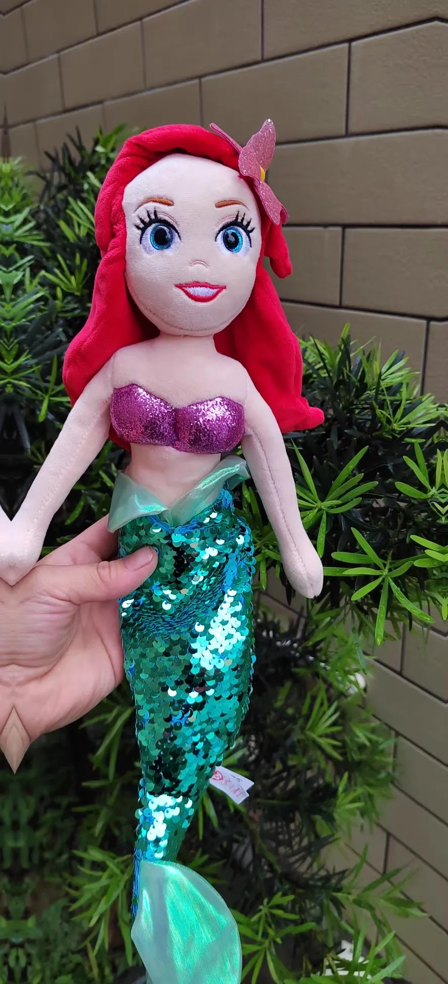 Regalo originale della bambola del giocattolo della peluche della principessa della sirena delle squame di pesce di Disney per i bambini