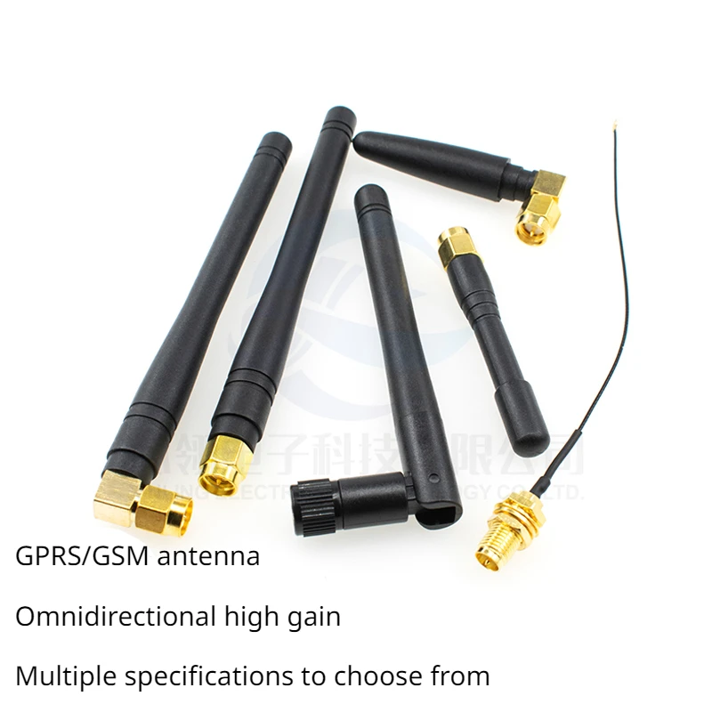 Glue stick antenna SMA elbow folding small pepper antenna GPRS/GSM quad-band gain 3DBI inner needle inner hole