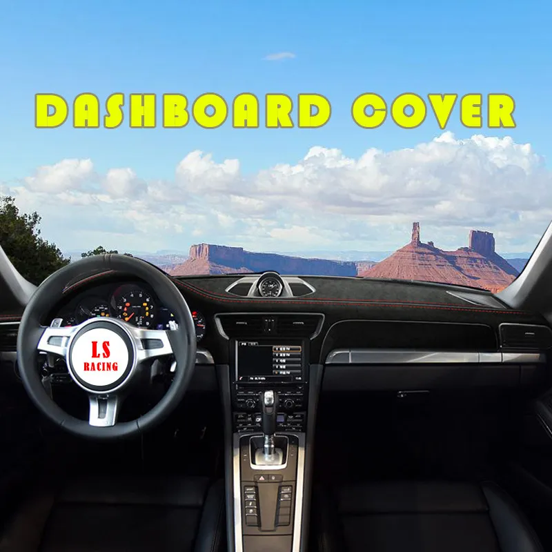 

Чехол на приборную панель автомобиля из алькантары на заказ для Porsche 911 2014-2018, коврик «сделай сам», подушка с абажуром, ковры, аксессуары для стайлинга автомобилей