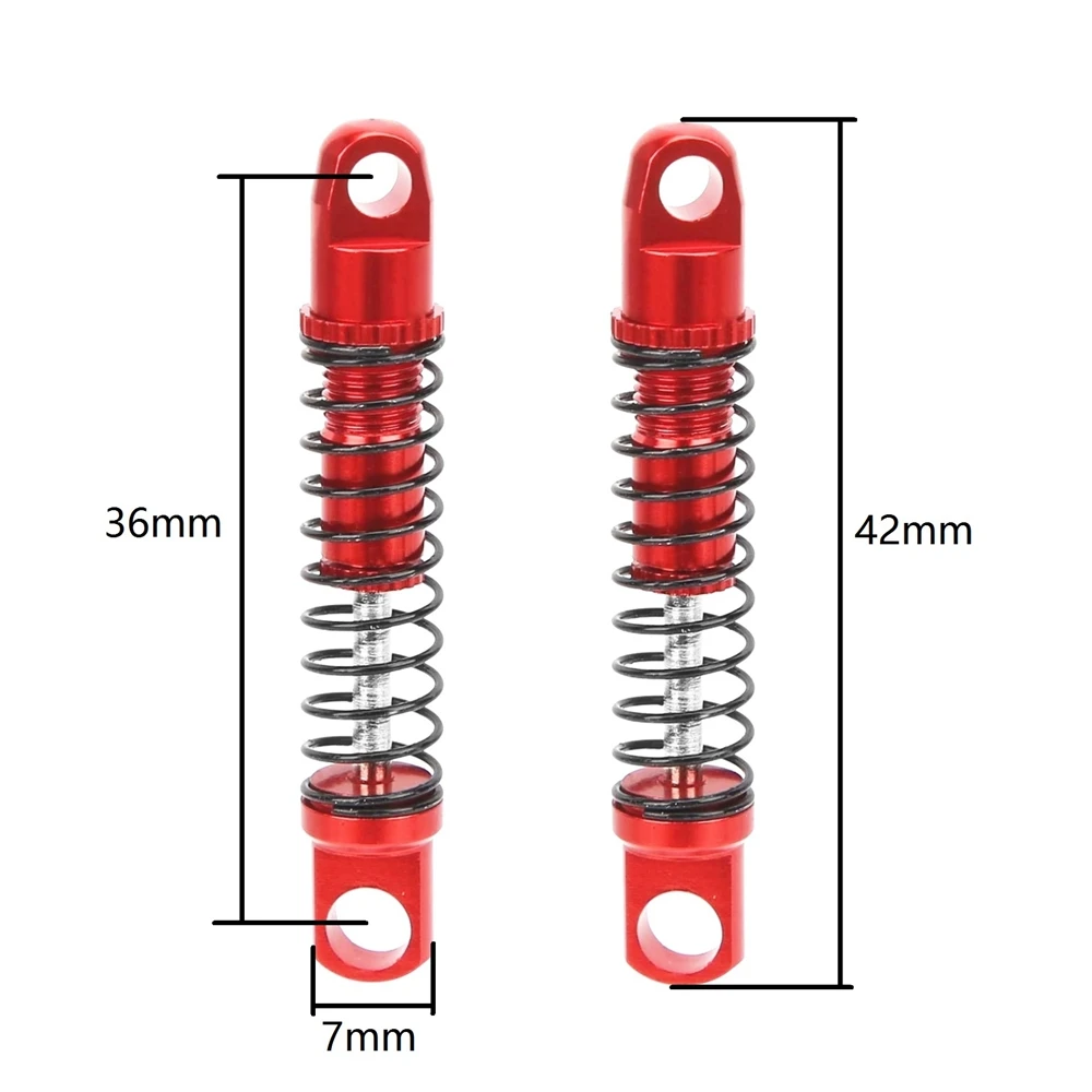 Per WPL D12 RC Auto Ammortizzatore Posteriore in Metallo Ammortizzatore con Montaggio Sedile Fisso Aggiornamenti Accessori Parti,4