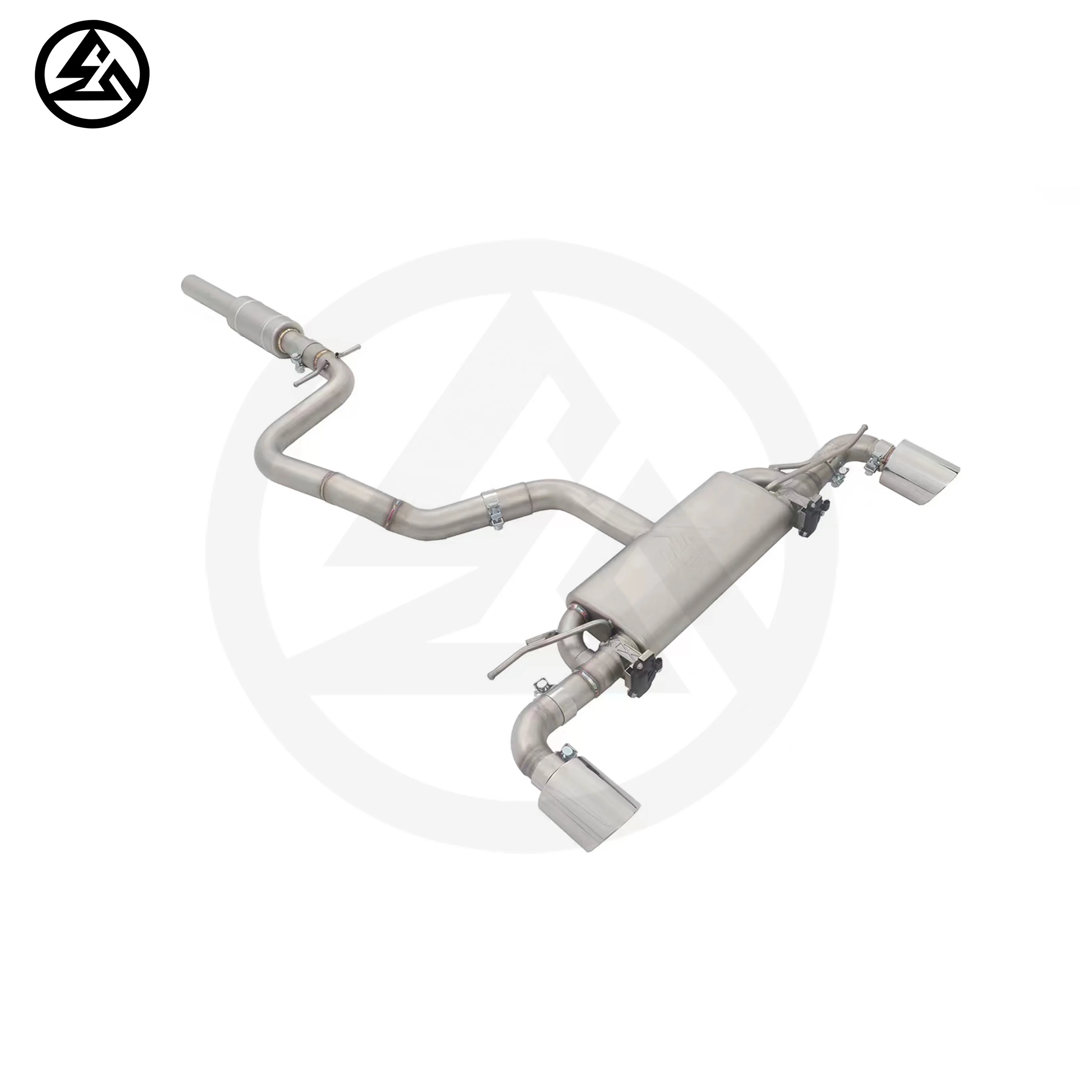 Exhaust For Volkswagen For VW For Scirocco For R 2.0T Performance Upgrade Ss304 Muffler Catback Valved Exhaust