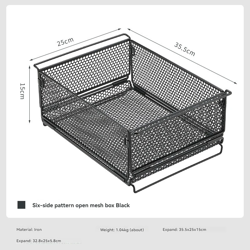 

CAMPINGMOON CK-24BF шестиугольный узор открытая сетчатая клетка для кемпинга и дома складная корзина для хранения IGT один блок ящик для хранения