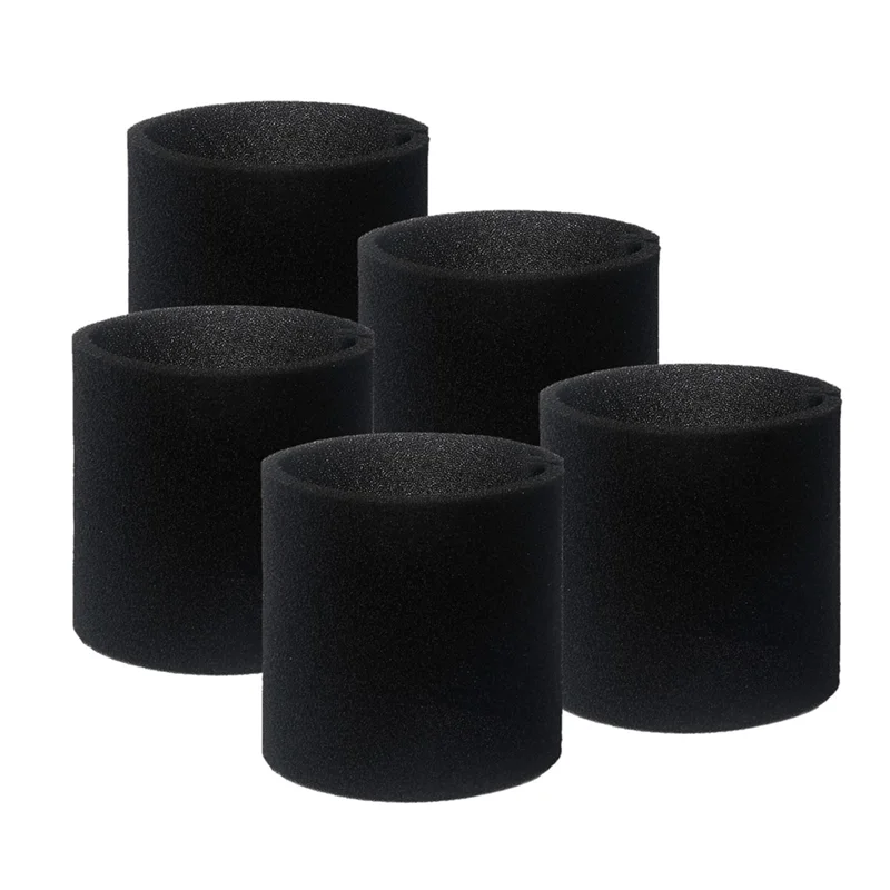 Vacmaster & Genie Sh-Op 습식 건식 진공, VF2001 폼 필터용 Stable-5PCS 90585 폼 슬리브 필터 교체 부품