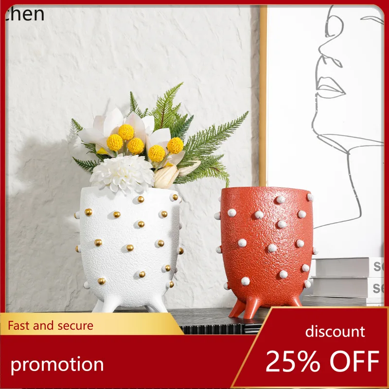

Zml modern minimalist creative vase resin ornament - room, home living room, sales department creative soft decoration display
