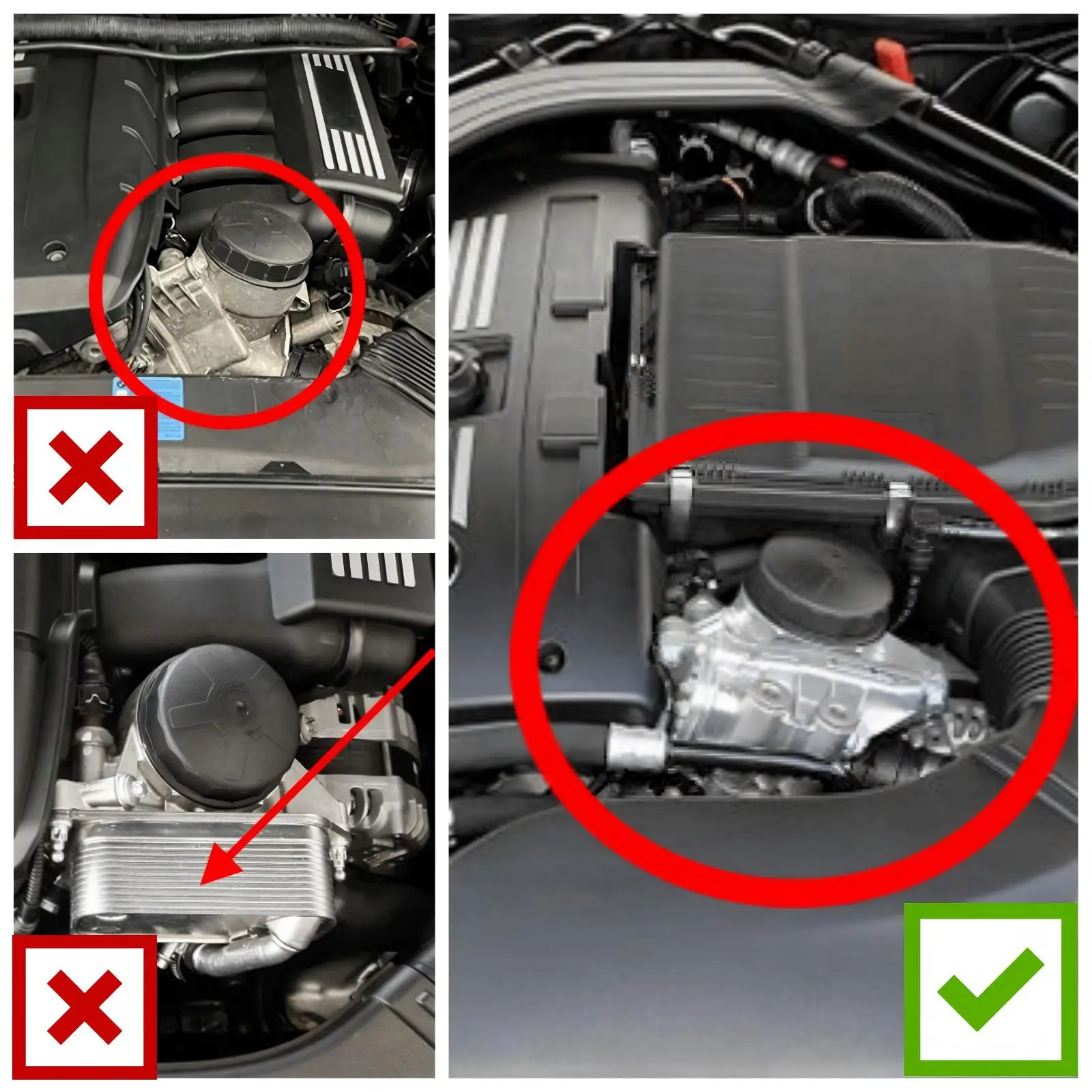BEVINSEE Billet Oil Cooler Adapter with Low Thermostat for N54 N55 Engine for BMW E90 E91 E92 E93 335i E82 E88 135i 1M E84 35i