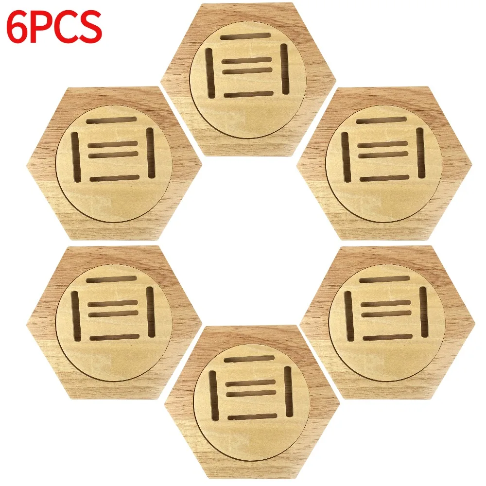 1-10 Stuks Houten Medaille Display Rekken Zeshoekige Honingraat Combinatie Medaillehouder Eer Herdenkingsdisplay Home Muur Decoratie