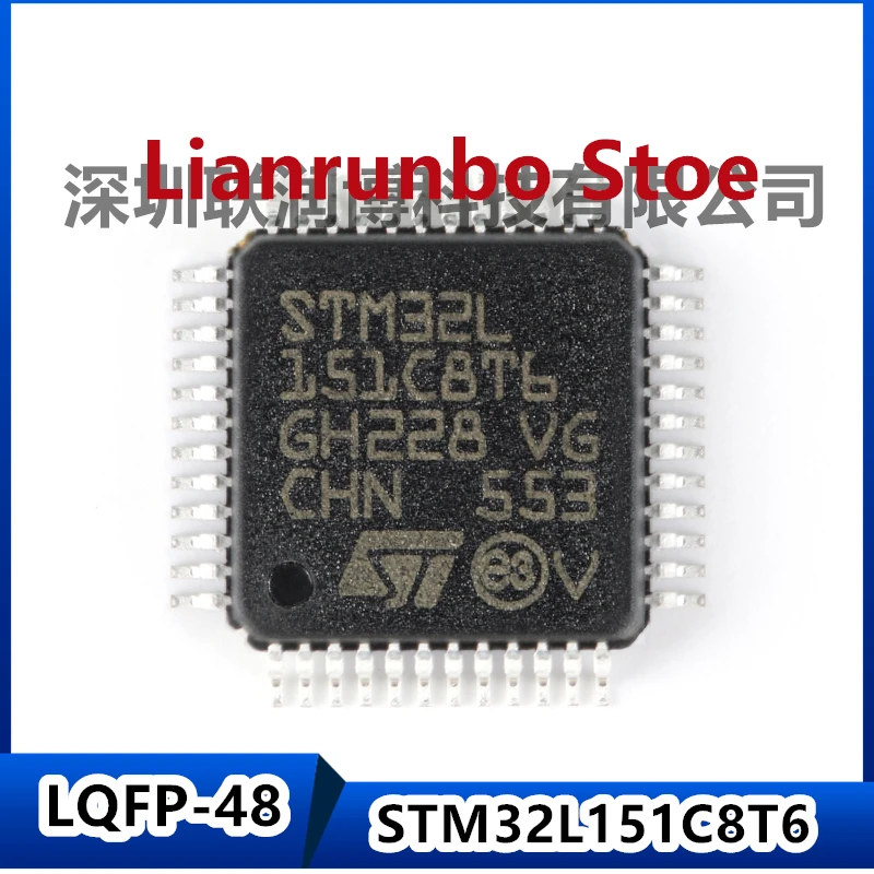 

New original STM32L151C8T6 LQFP-48 ARM Cortex-M3 32-bit microcontroller MCU