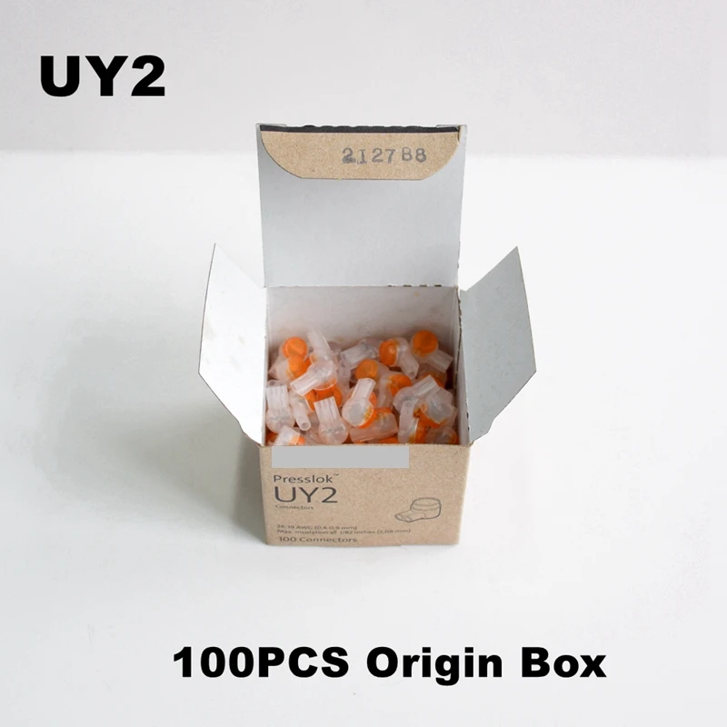 100PCS/BOX 100% Genuine Mexico UY2 Original UY2 Scotchlok Butt Connectors K2 Telephone Wire Adapters For 26-19AWG Wires