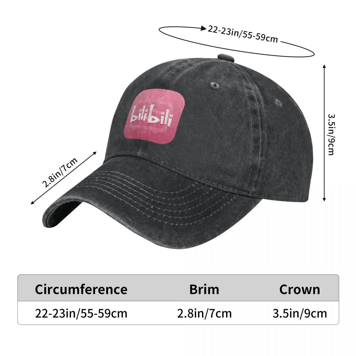 Pink Bilibilied Video Movie Baseball Cap Music Tennis Skate y2k Cool Trucker Hat Couple Women Casual Sun Visors Baseball Caps