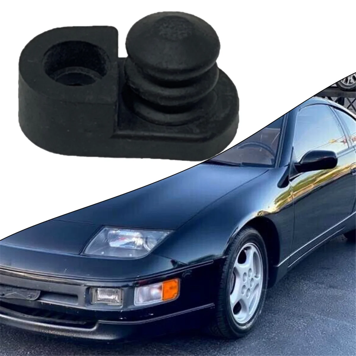 #97T Automotive Parts & Accessories,4Pcs Parts Rubber Cover Door Switch Fittings for Infiniti for Nissan,Black