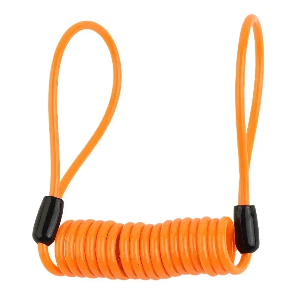 1.2m Alarm Disc Lock Reminder Cable Anti Thief cable Motorcycle Security Spring minders wire Bike Alarm Disk Cables Coil image 6
