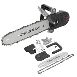 1 Set Chainsaw Converter Set High Carbon Steel Electric Bracket for Angle Grinder Woodworking Tool