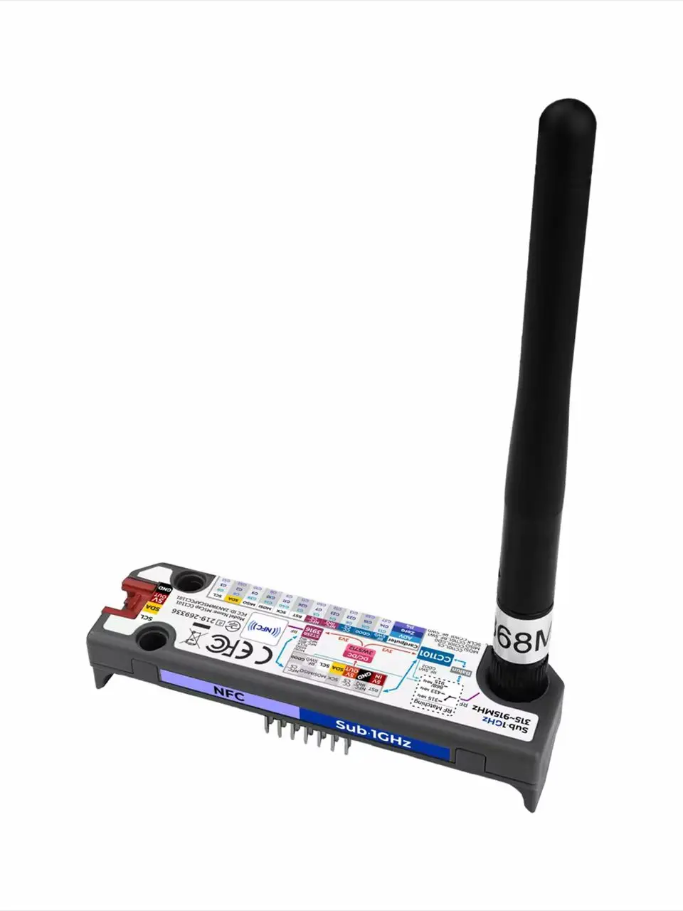Oficjalny moduł M5Stack Cap CC1101 integruje moduł rozszerzeń bezprzewodowych Sub-1GHz RF i NFC. — 2