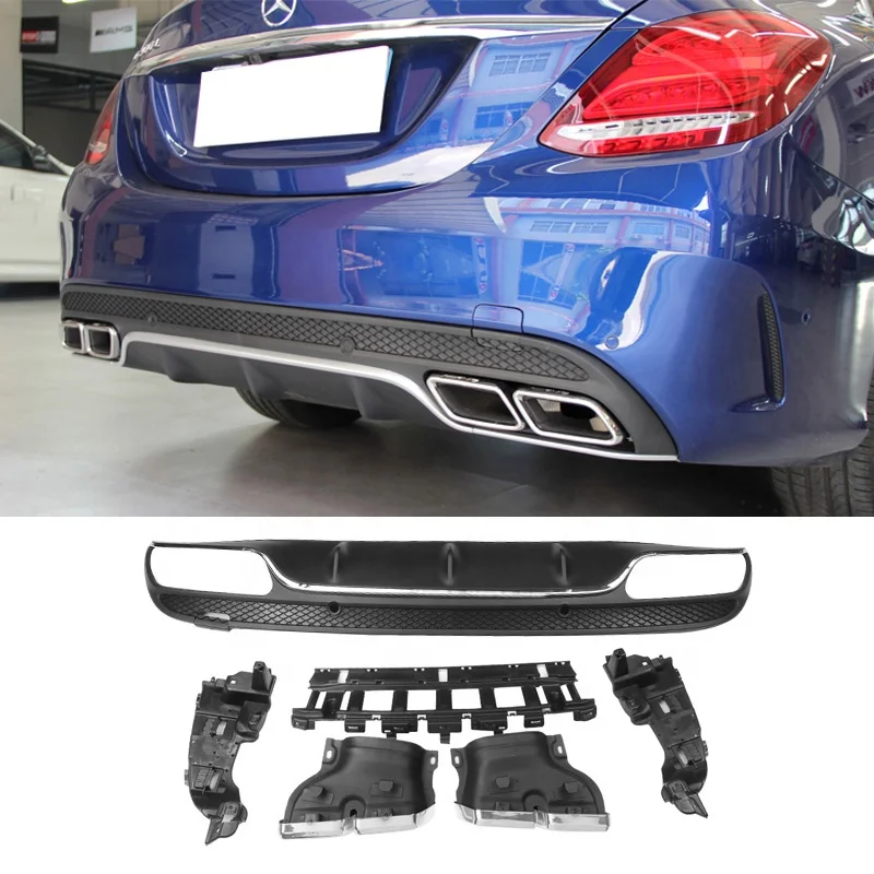 

SYPES body kit rear bumper for 2015-2018 Benz c63 bumper c63 diffuser w205 bumper w205 diffuser kit