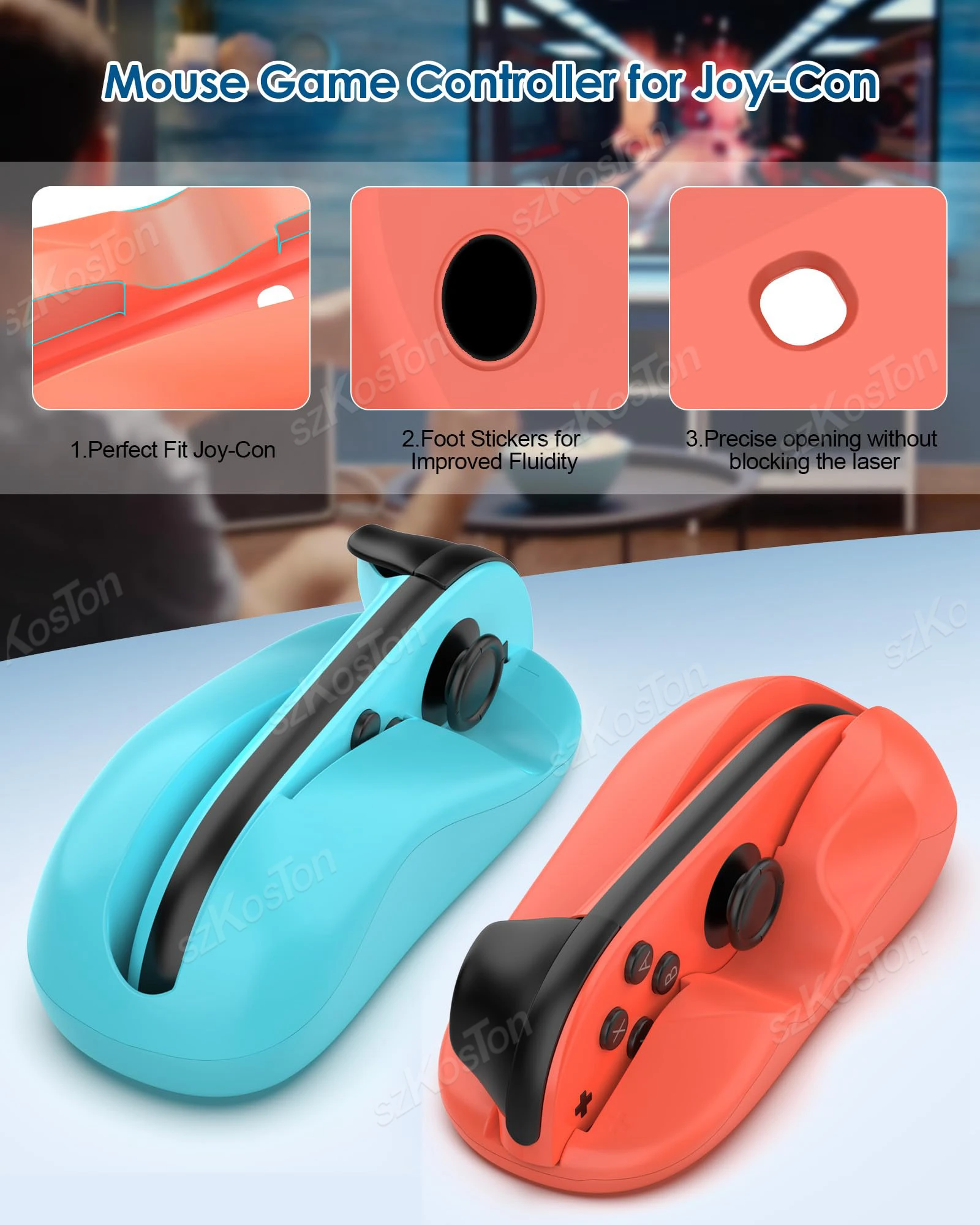 ل Switch 2 Joy-Con 2 وحدة تحكم الألعاب قبضة الماوس سطح المكتب وضع الماوس حامل الفئران المحمولة الصغيرة لملحقات ألعاب Switch2