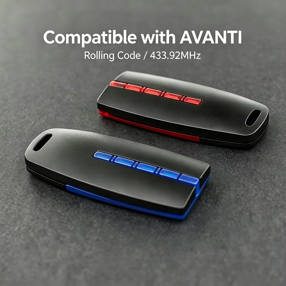 1-20pcs For Avanti Superlift TX4 Compatible Remote 433.92MHz Rolling Code 4 Button Garage Door Key Fob Transmitter
