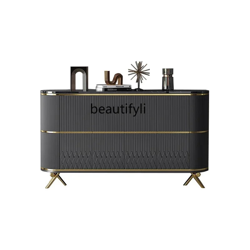 

Тумба для прихожей в итальянском стиле с каменной столешницей, простая, для столовой, прихожей, гостиной, для хранения, декоративная, обувница, для дома