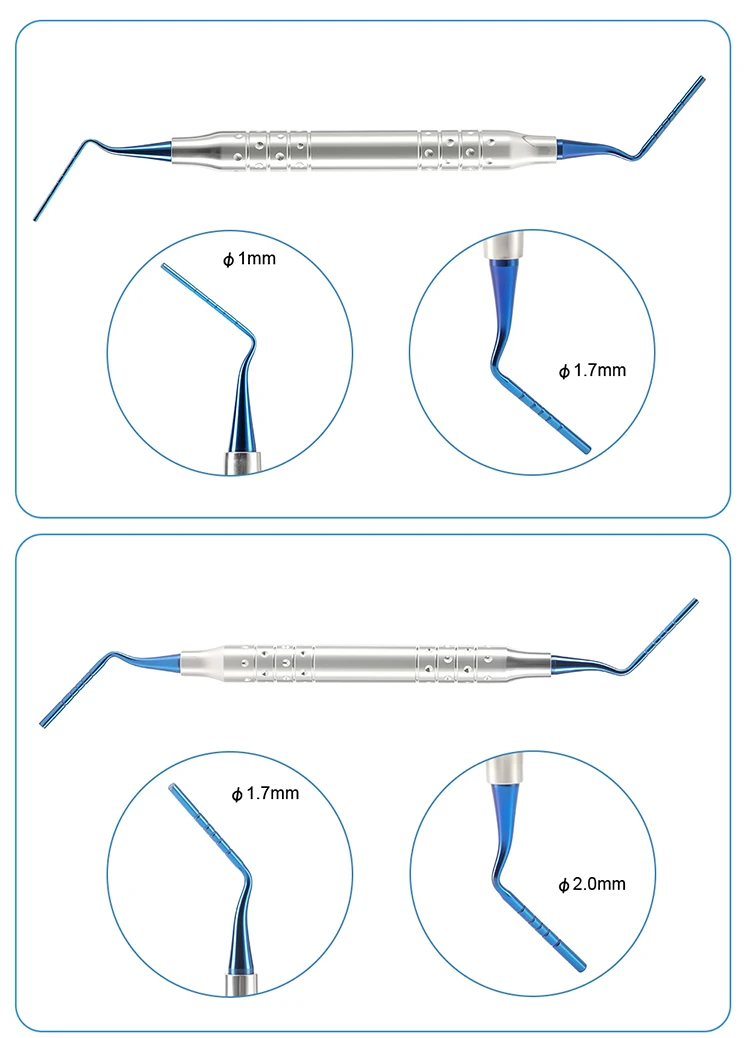 6PCS Set AZDENT Dental Implantat Knochen Graft Werkzeug Knochen Pulver Füllung Instrument Restaurative Kit Spachtel Füllstoff Zahnmedizin Pluggers – Detail 5