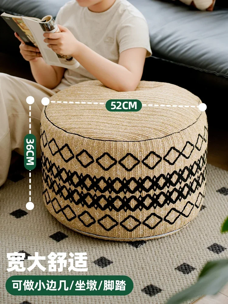 Nordic Marocco tessuto divano cuscino del sedile pedale soggiorno casa futon tappeto piedino rimovibile