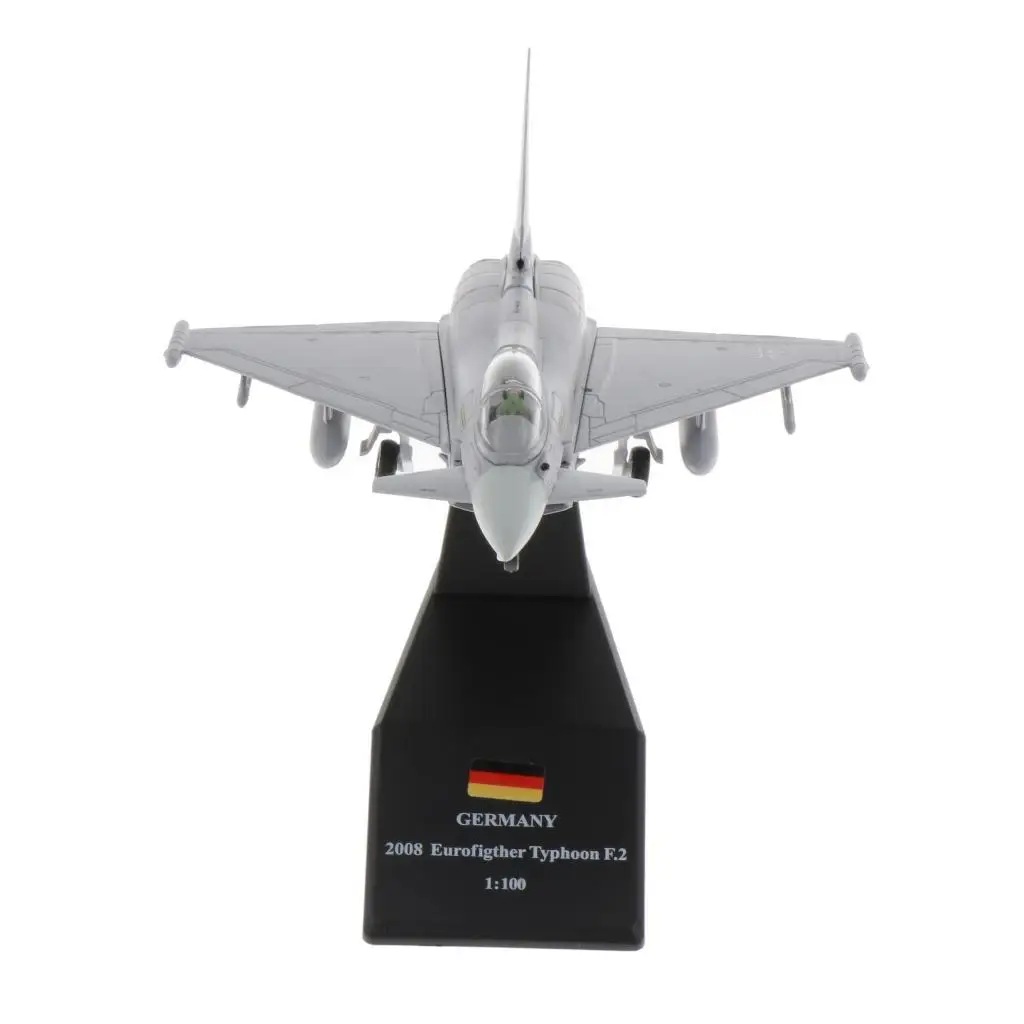 1/100 Scale EF2000 Eurofighter Typhoon Fighter Diecast Display Model with Stand