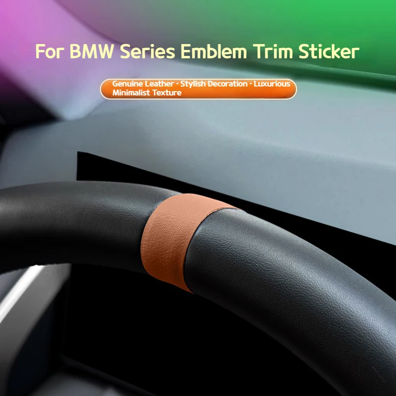لسيارات BMW 3 5 Series G20 G60 X3 X5 G45 G05 عجلة توجيه سيارة محاذاة ملصق خط الوسطى ملصق داخلي ملحقات داخلية