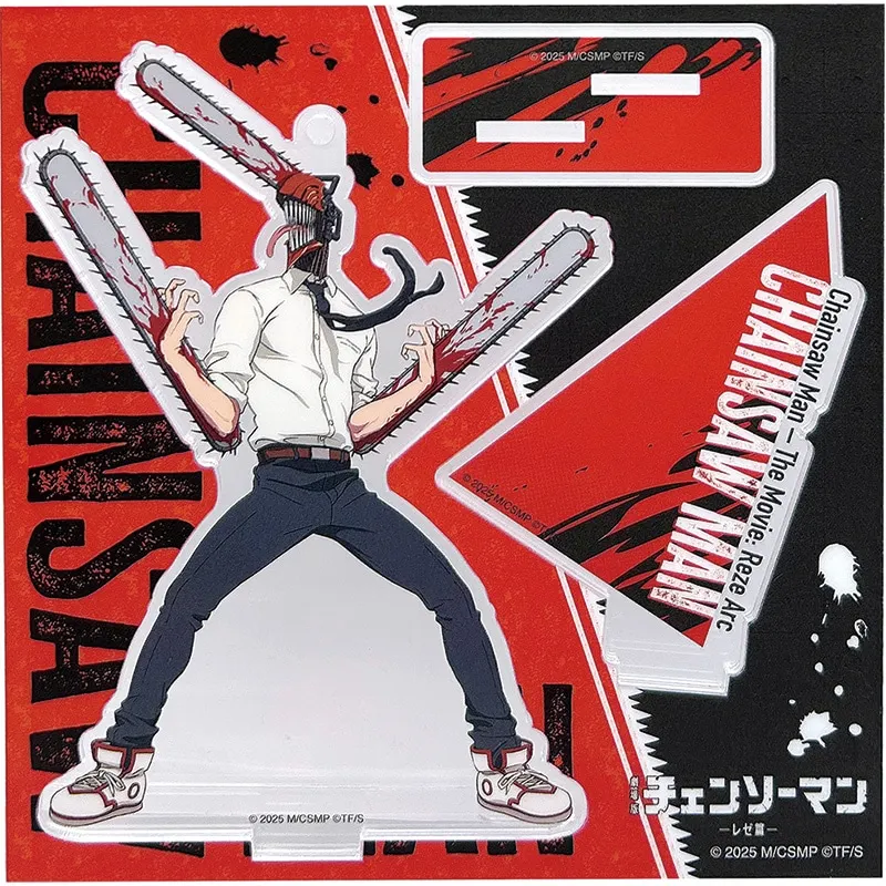 Novo denji pochita makima hayakawa aki power cosplay ornamentos acrílicos anime motosserra homem suporte figura fãs presentes 15cm