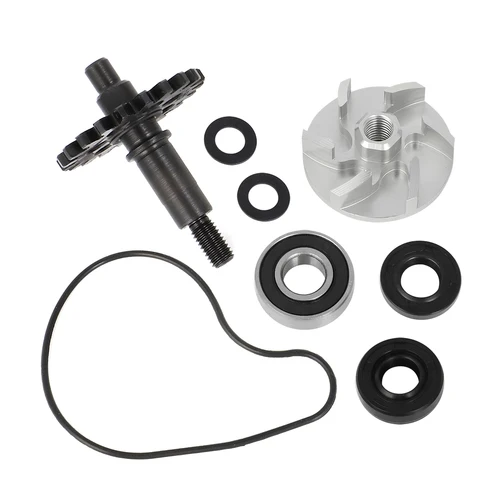 Imagen 2 del producto Impulsor de bomba de agua para Yamaha, Kit de engranajes de eje, arandelas, juntas tóricas de rodamiento, YZ250F, WR250F, 2001, 2002, 2003, 2004 - 2013