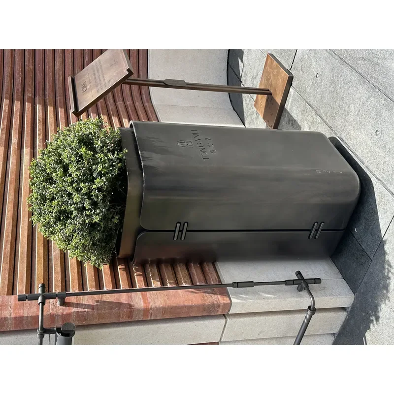 for Modern Outdoor Planter Box Large Commercial Flower Pot for Garden Landscape Mall Decoration Custom Available