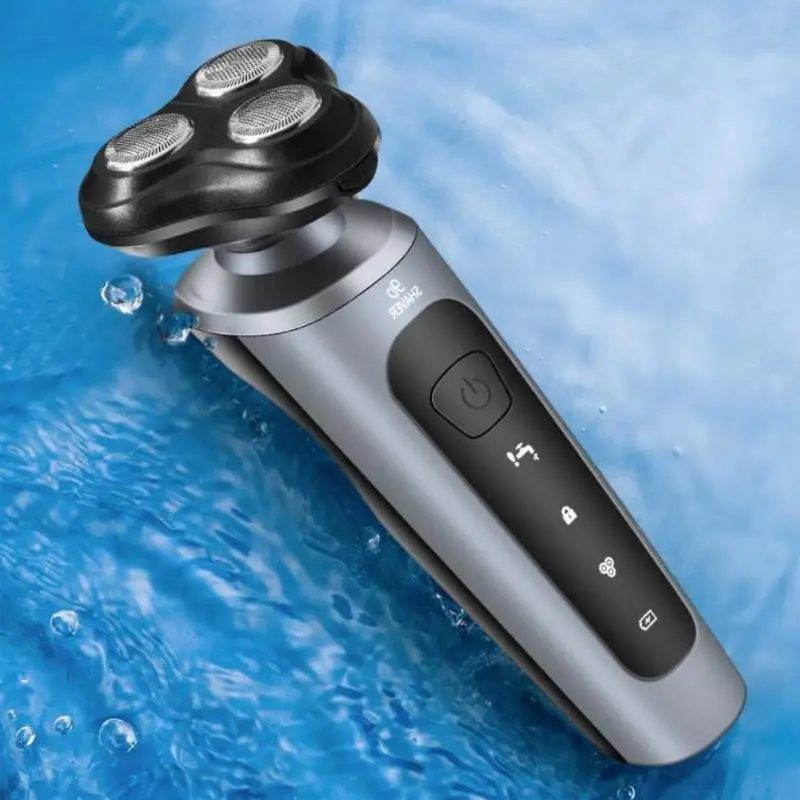 Electric Shavers for Men Waterproof Electric Trimmer Razor Wet & Use Rechargeable Battery Rotary Shavers Machine shaving